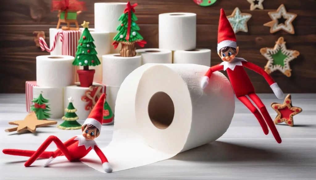 Elf’s Toilet Paper Slide