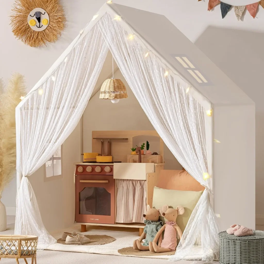 Tiny Land Kids Tent with Star Lights